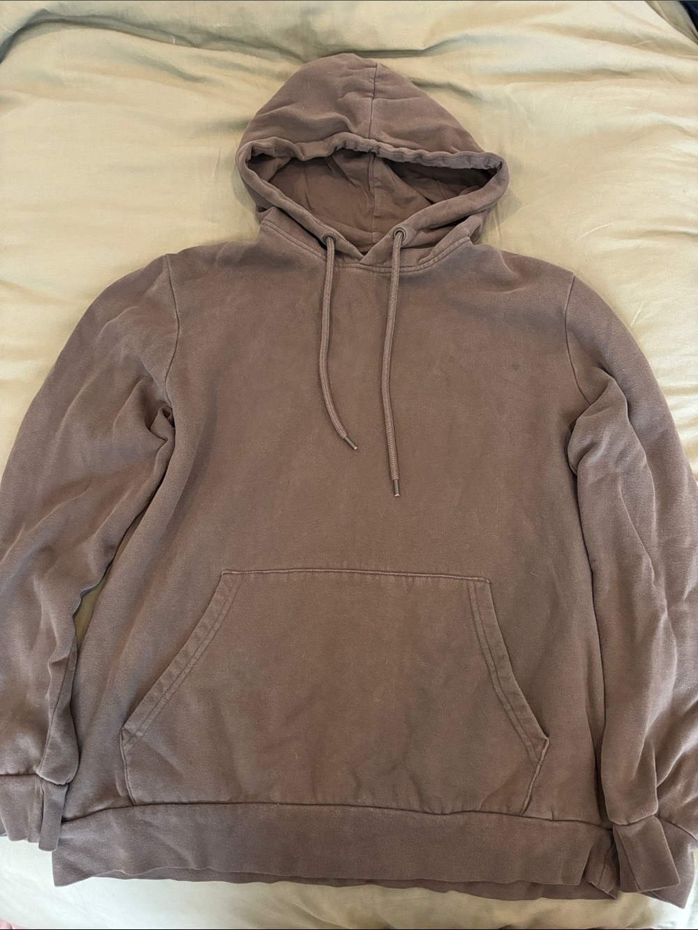 Topman Taupe Pullover Hoodie